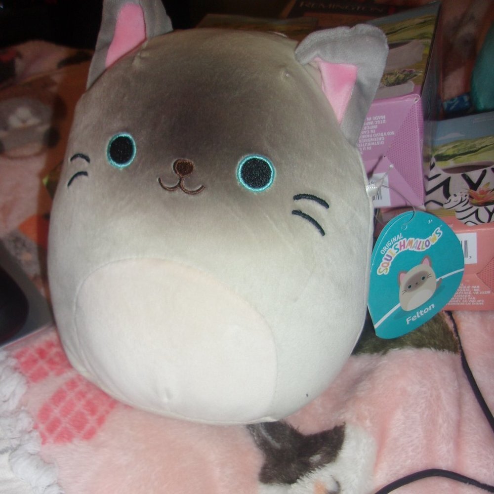 New with tags Felton Cat Squishmallow Siamese